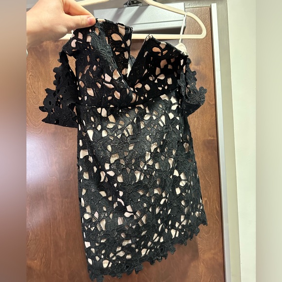 MORE TO COME Black Lace Mini Dress - Picture 3 of 5